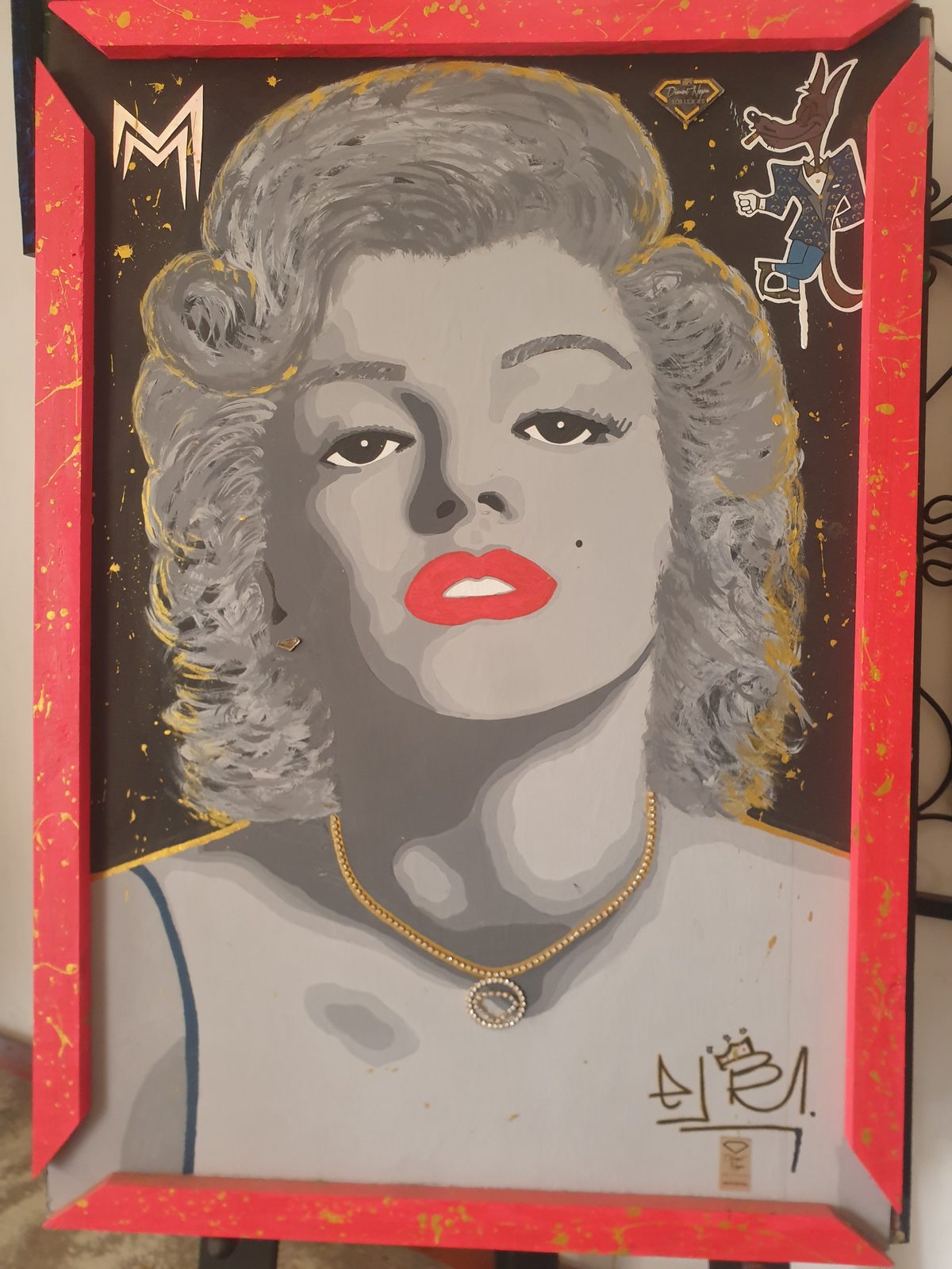 Cuadro Marilyn Monroe arte pop por Brian Rendón