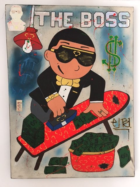 Cuadro The Boss arte urbano por Brian Rendón